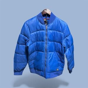 Abercrombie & Fitch Vibrant Blue Puffer Jacket